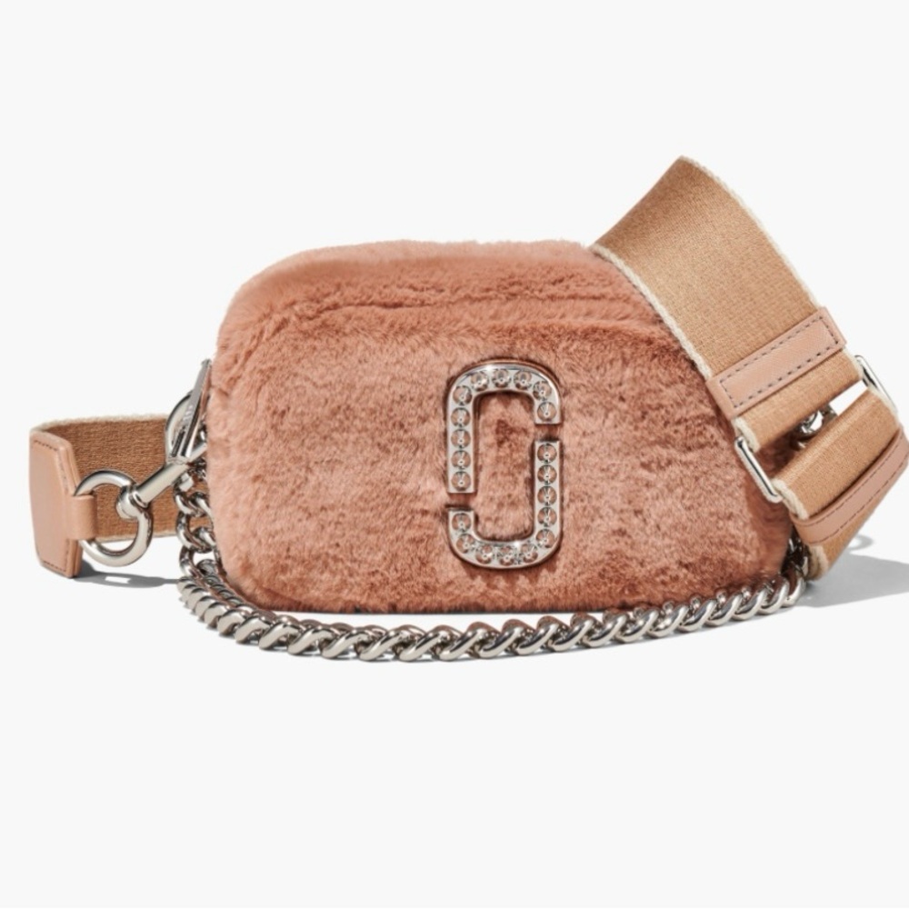 Marc Jacobs Faux Fur Crossbody Bag With a Strap. New!